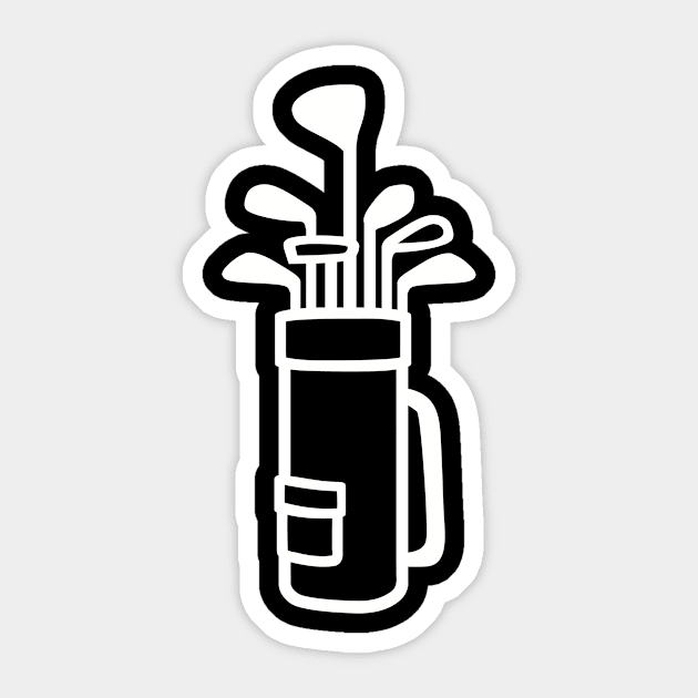 Golf bag Sticker by Designzz